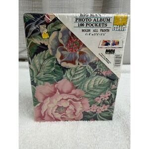 MBI Big Max Vintage Floral Photo Album 100 Pockets 4x6 Chintz Fabric BB0146-1ND